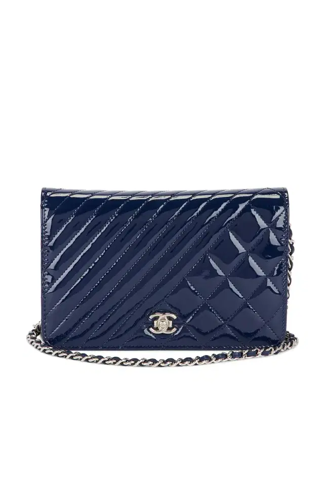 chanel Chanel Patent Coco Boy Wallet on Chain
