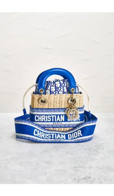 Dior Wicker Oblique Mini Lady Dior Handbag | Thumbnail 2
