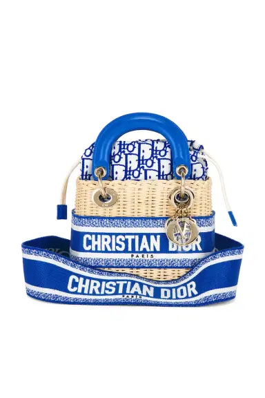 Dior Wicker Oblique Mini Lady Dior Handbag | Thumbnail 3