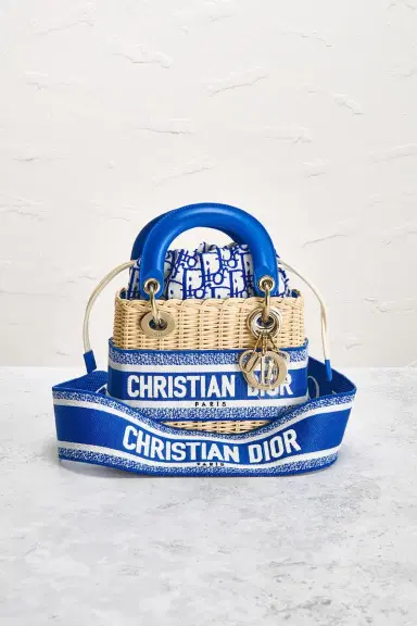 Dior Wicker Oblique Mini Lady Dior Handbag | Thumbnail 4