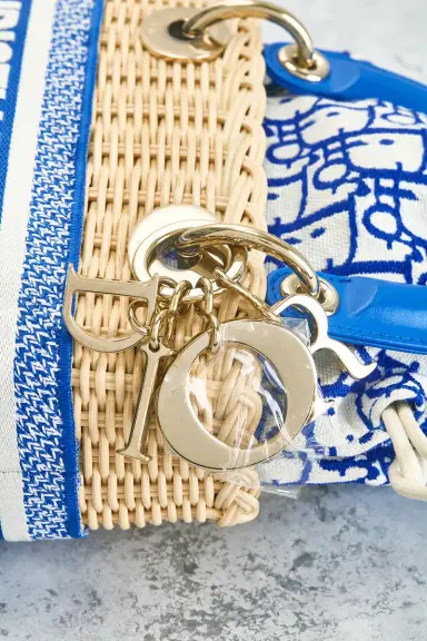 Dior Wicker Oblique Mini Lady Dior Handbag | Thumbnail 8