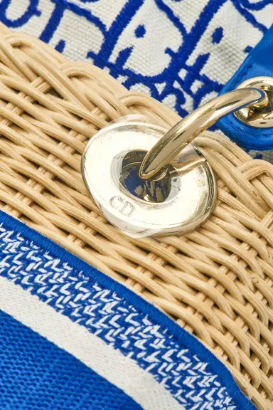 Dior Wicker Oblique Mini Lady Dior Handbag | Thumbnail 9