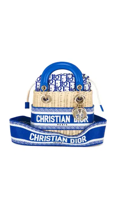 Dior Wicker Oblique Mini Lady Dior Handbag | Thumbnail 1