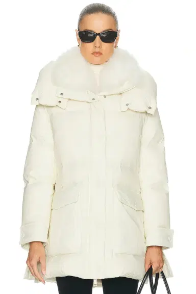 Yves Salomon Down Coat | Thumbnail 1