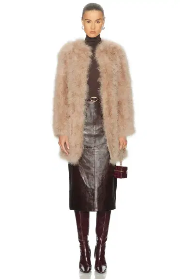 Yves Salomon Feather Jacket | Thumbnail 1 Yves Salomon Feather Jacket | Thumbnail 1