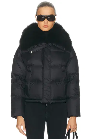 Yves Salomon Short Down Jacket | Thumbnail 1 Yves Salomon Short Down Jacket | Thumbnail 1