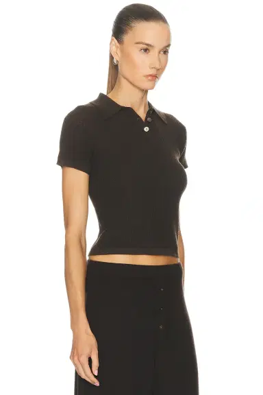 Guest In Residence Shrunken Polo Top | Thumbnail 4