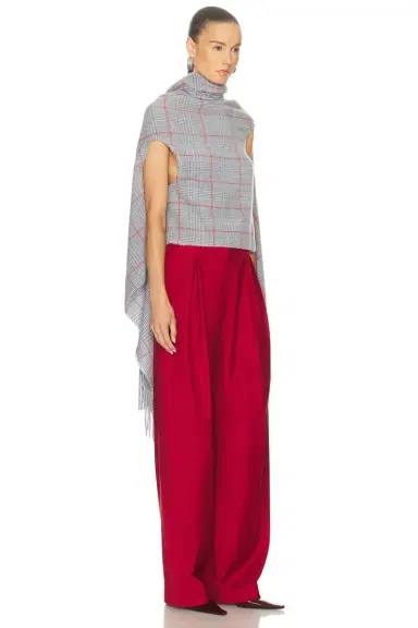 Jean Paul Gaultier Back Closure Scarf Draped Top | Thumbnail 2
