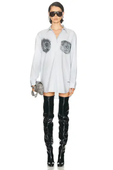 Jean Paul Gaultier Blurry Roses Unisex Printed Shirt | Thumbnail 1