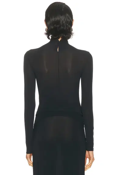 Jean Paul Gaultier Lingerie Garter Long Sleeve High Neck Top | Thumbnail 3