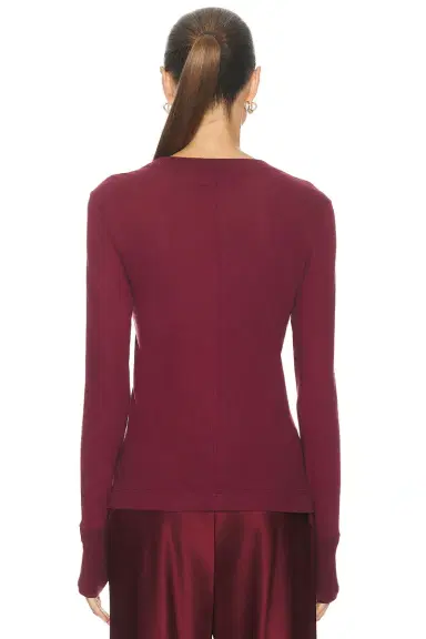 ENZA COSTA Cashmere Easy Cuffed Crewneck Top | Thumbnail 3 ENZA COSTA Cashmere Easy Cuffed Crewneck Top | Thumbnail 3