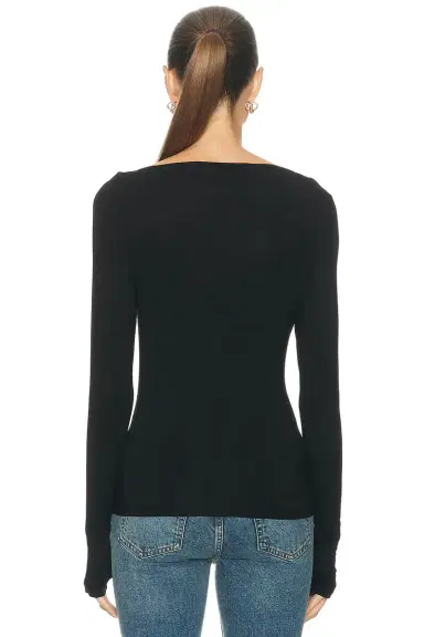 Enza Costa Fluid Jersey Sleeveless Draped Boatneck Top | Thumbnail 3 Enza Costa Fluid Jersey Sleeveless Draped Boatneck Top | Thumbnail 3