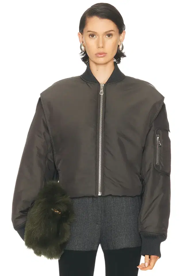 Jean Paul Gaultier Hidden Hood Detail Bomber Jacket