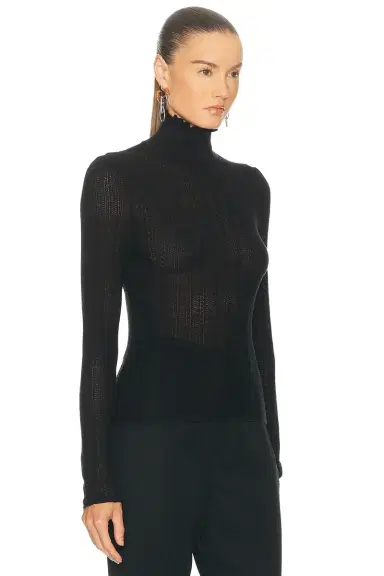 Ralph Lauren Collection Long Sleeve Turtleneck Top | Thumbnail 2
