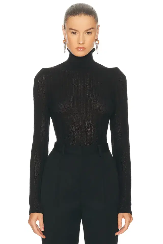 Ralph Lauren Collection Long Sleeve Turtleneck Top