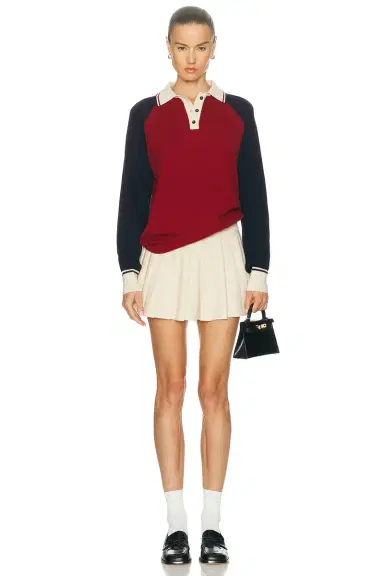 AMIYA Yale Polo Sweater | Thumbnail 4