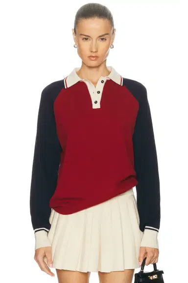 AMIYA Yale Polo Sweater | Thumbnail 1