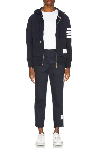 Thom Browne Engineered 4 Bar Zip Hoodie | Thumbnail 6 Thom Browne Engineered 4 Bar Zip Hoodie | Thumbnail 6