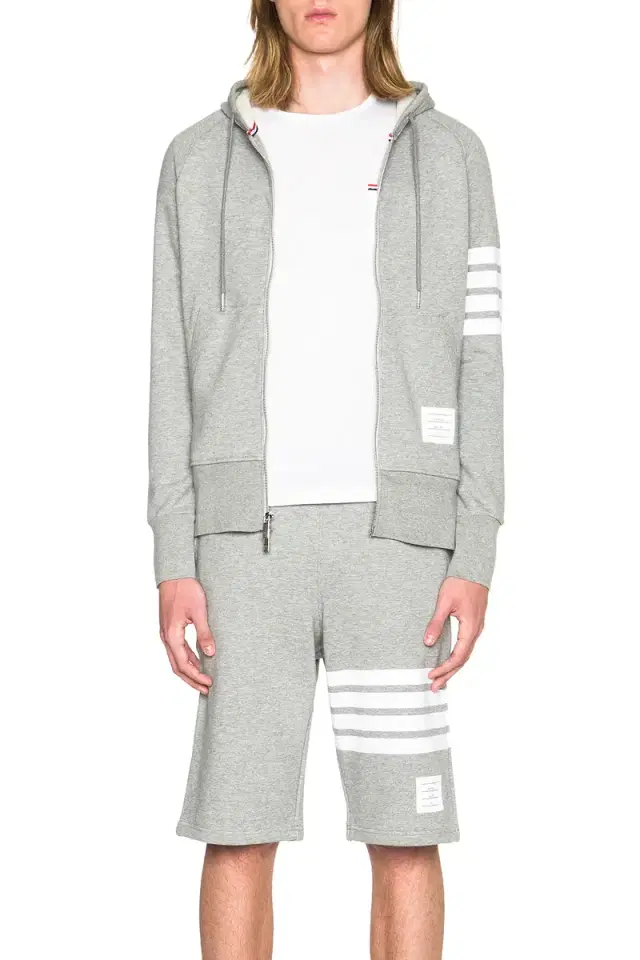 Thom Browne Engineered 4 Bar Zip Hoodie
