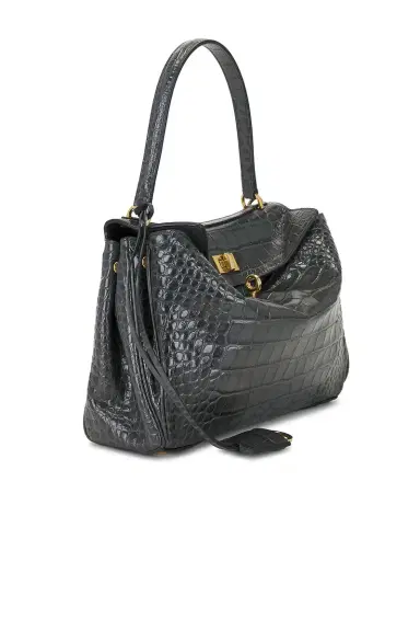 Balenciaga Rodeo Small Croc Embossed Top Handle Bag | Thumbnail 5 Balenciaga Rodeo Small Croc Embossed Top Handle Bag | Thumbnail 5