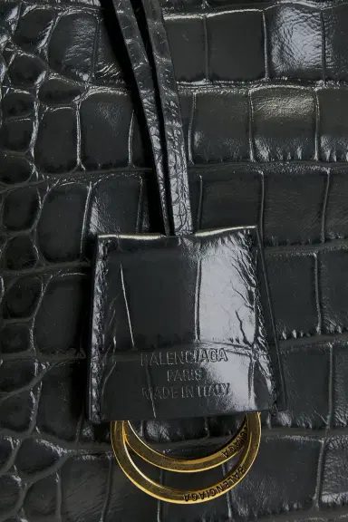 Balenciaga Rodeo Small Croc Embossed Top Handle Bag | Thumbnail 8 Balenciaga Rodeo Small Croc Embossed Top Handle Bag | Thumbnail 8