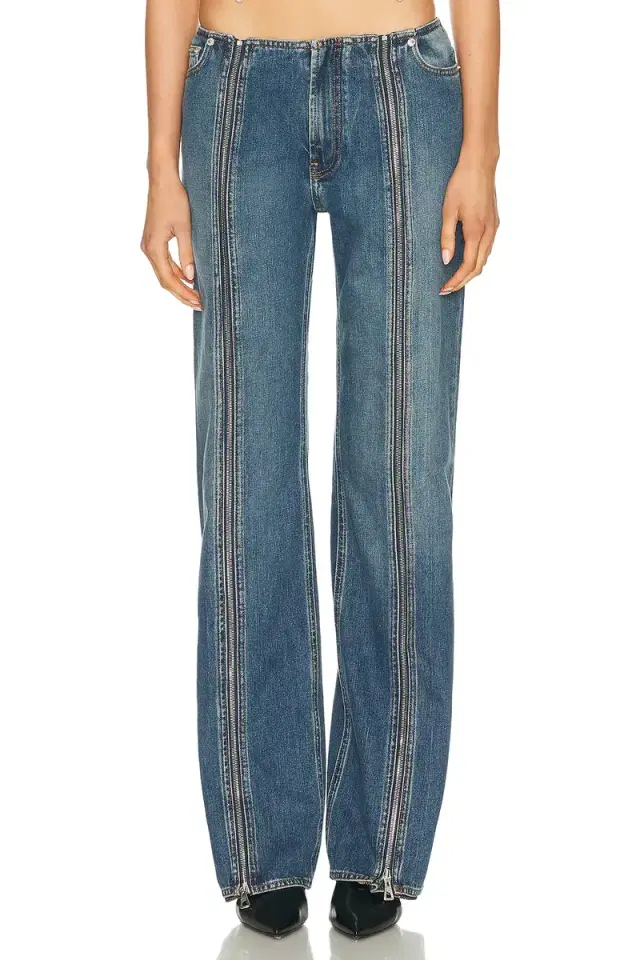 Jean Paul Gaultier Front Zipped Denim Trouser