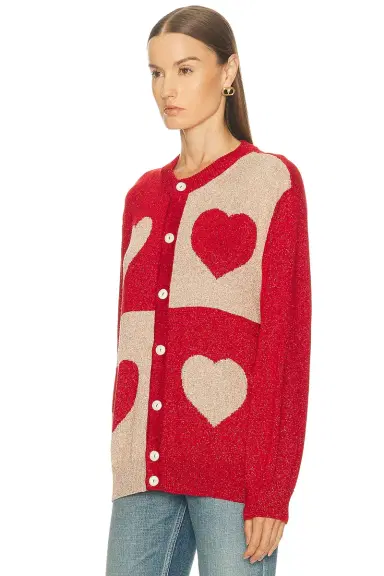 BODE Lame Hearts Cardigan | Thumbnail 3
