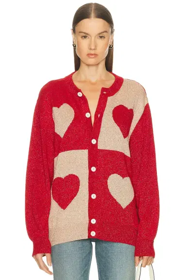 BODE Lame Hearts Cardigan | Thumbnail 1
