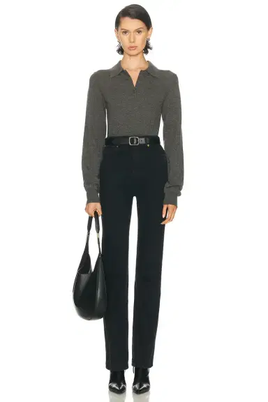 ÉTERNE Long Sleeve Journey Cashmere Top | Thumbnail 4