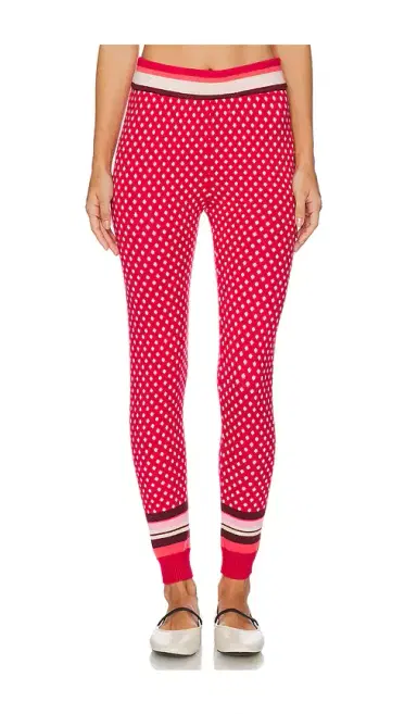 Free People x Intimately Falala Legging In Red Peppermint Dot | Thumbnail 1