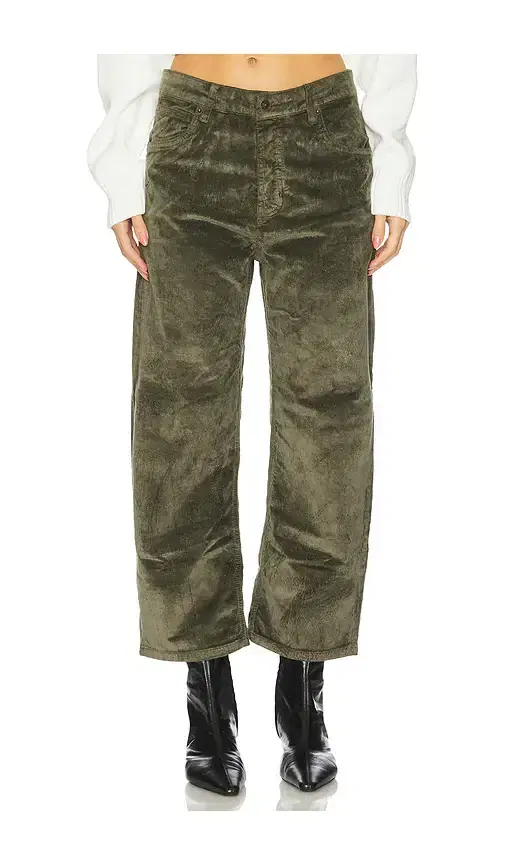 Free People x We The Free Deep Trance Cord Pant In Keepsake Clover