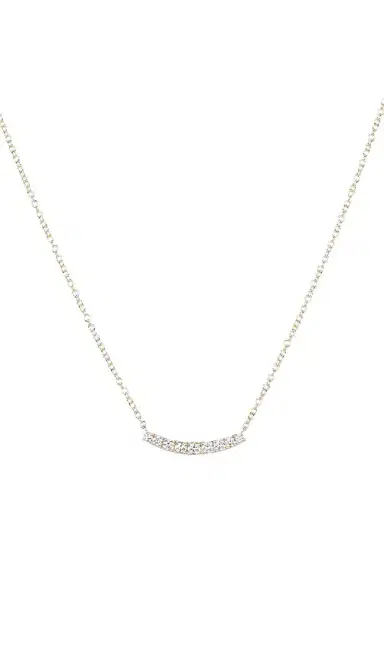 EF COLLECTION Full Cut Diamond Arc Necklace | Thumbnail 2 EF COLLECTION Full Cut Diamond Arc Necklace | Thumbnail 2