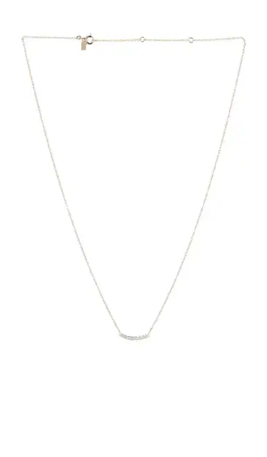 EF COLLECTION Full Cut Diamond Arc Necklace | Thumbnail 1 EF COLLECTION Full Cut Diamond Arc Necklace | Thumbnail 1