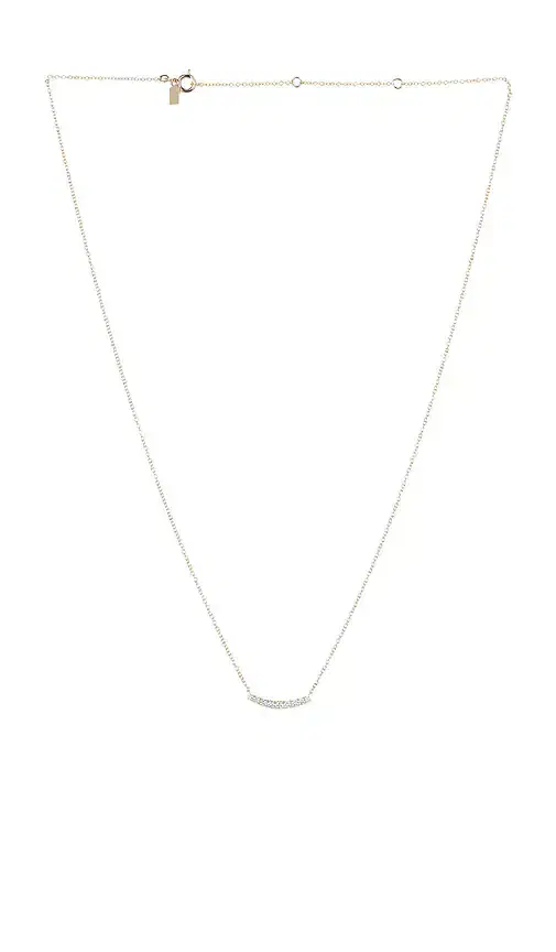 EF COLLECTION Full Cut Diamond Arc Necklace