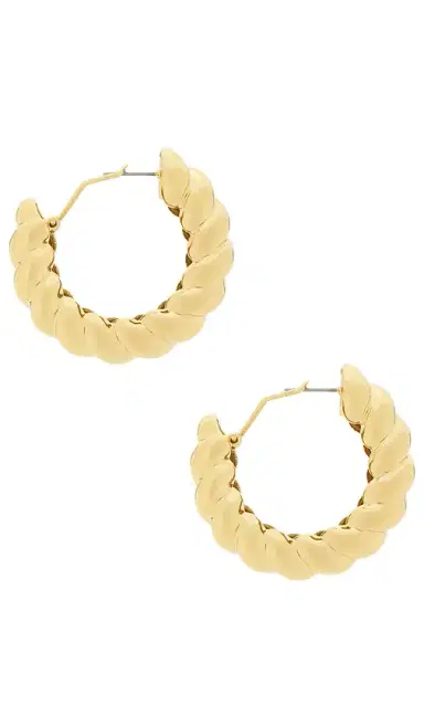 EDDIE BORGO Torsade Hoop Earrings | Thumbnail 2 EDDIE BORGO Torsade Hoop Earrings | Thumbnail 2
