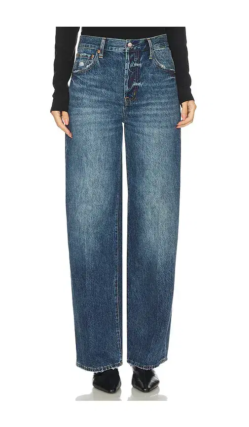 Pistola Tate High Rise Bowed Wide Jeans