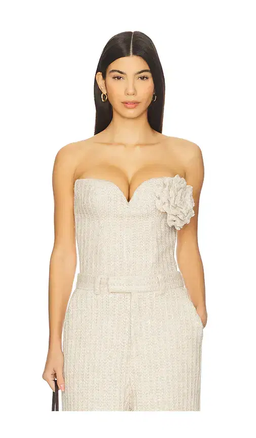 GIUSEPPE DI MORABITO Rosette Strapless Top