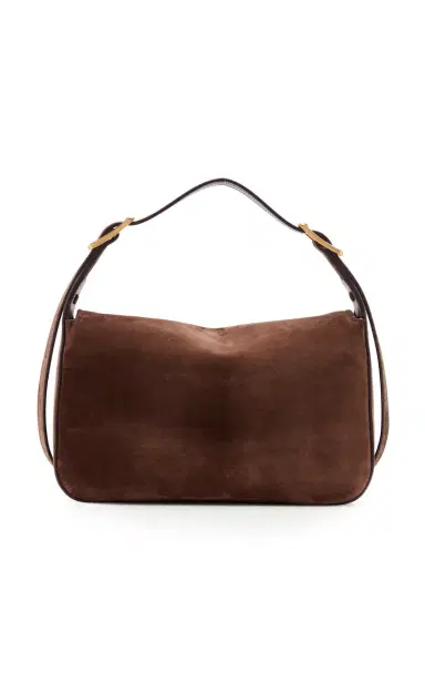 Balenciaga Clicca Medium Suede Shoulder Bag | Thumbnail 4