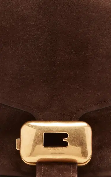 Balenciaga Clicca Medium Suede Shoulder Bag | Thumbnail 6