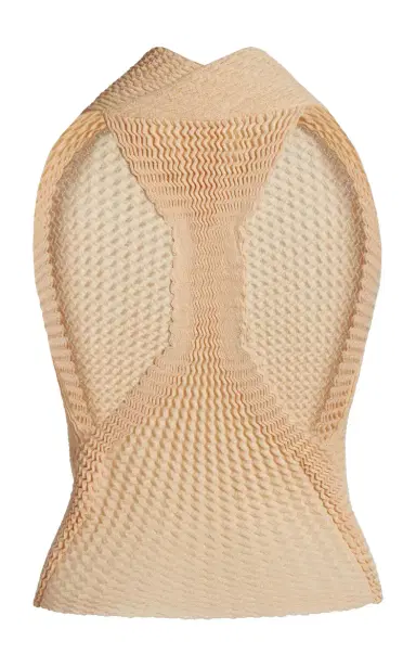 Victoria Beckham Draped Knit Strech-Cotton Top | Thumbnail 6