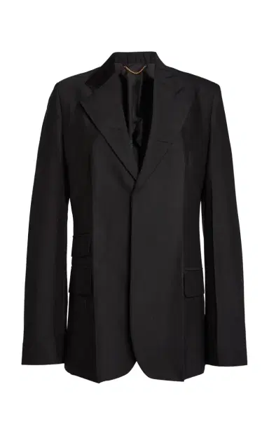Victoria Beckham Oversized Notch Lapel Virgin Wool-Blend Jacket | Thumbnail 8
