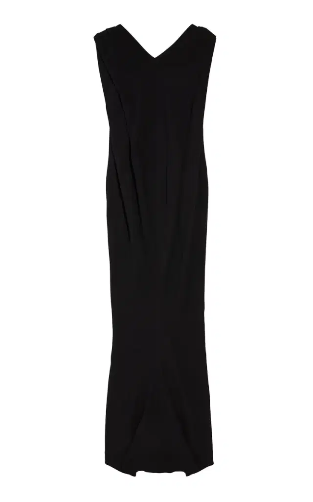 Silk-Wool Crepe Maxi Dress