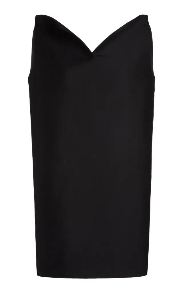 Balenciaga Vareuse Wool-Blend Scuba Mini Dress