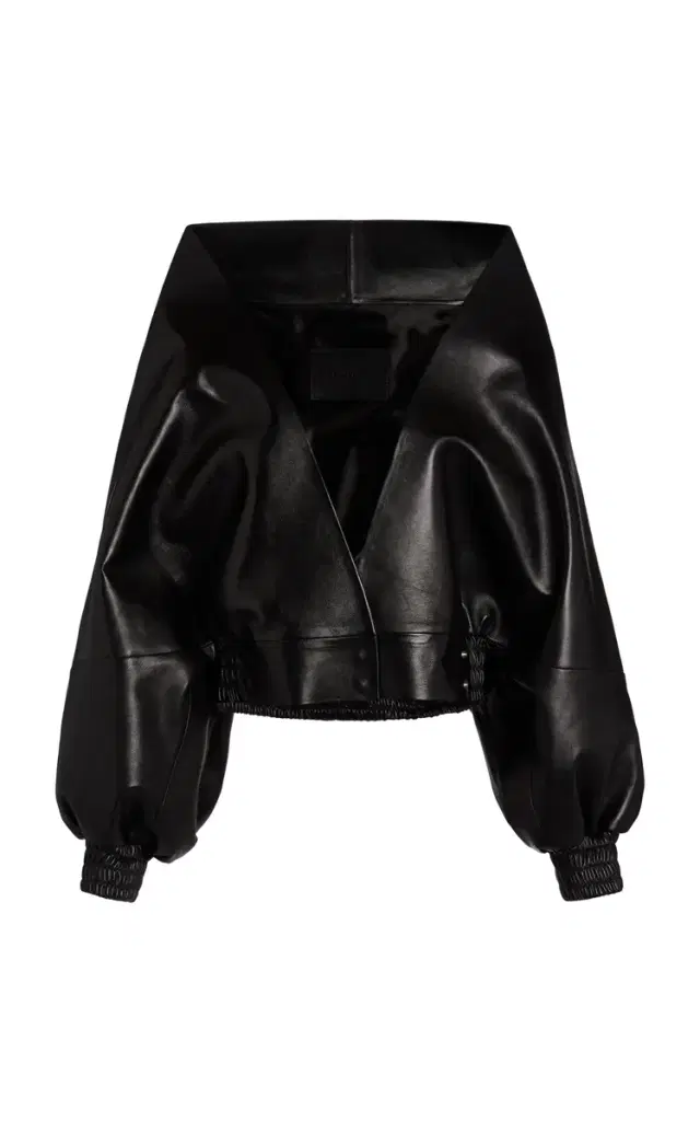 Lightweight Leather Wrap Jacket
