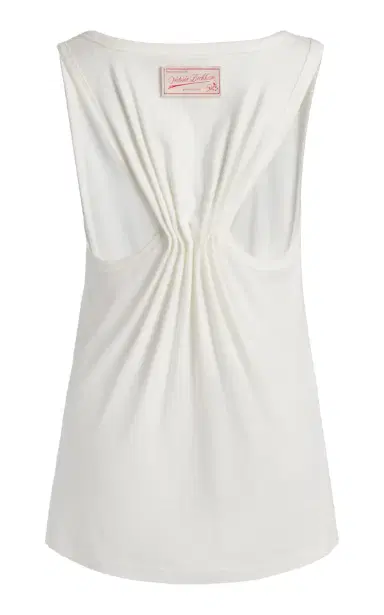 Victoria Beckham Slit Cotton-Blend Tank Top | Thumbnail 5 Victoria Beckham Slit Cotton-Blend Tank Top | Thumbnail 5