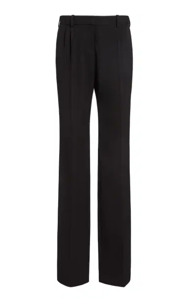 Balenciaga Stretch Wool Twill Straight-Leg Pants | Thumbnail 1 Balenciaga Stretch Wool Twill Straight-Leg Pants | Thumbnail 1