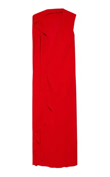 Balenciaga Draped Silk Crepe Maxi Dress | Thumbnail 2