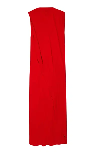 Balenciaga Draped Silk Crepe Maxi Dress | Thumbnail 3