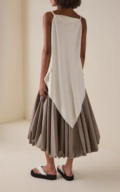 Balenciaga Silk-Wool Crepe Scarf Top | Thumbnail 4 Balenciaga Silk-Wool Crepe Scarf Top | Thumbnail 4