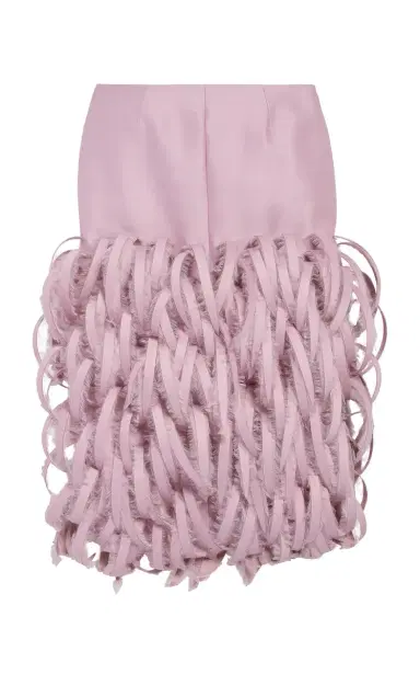 Balenciaga Feather-Embroidered Midi Skirt | Thumbnail 6 Balenciaga Feather-Embroidered Midi Skirt | Thumbnail 6